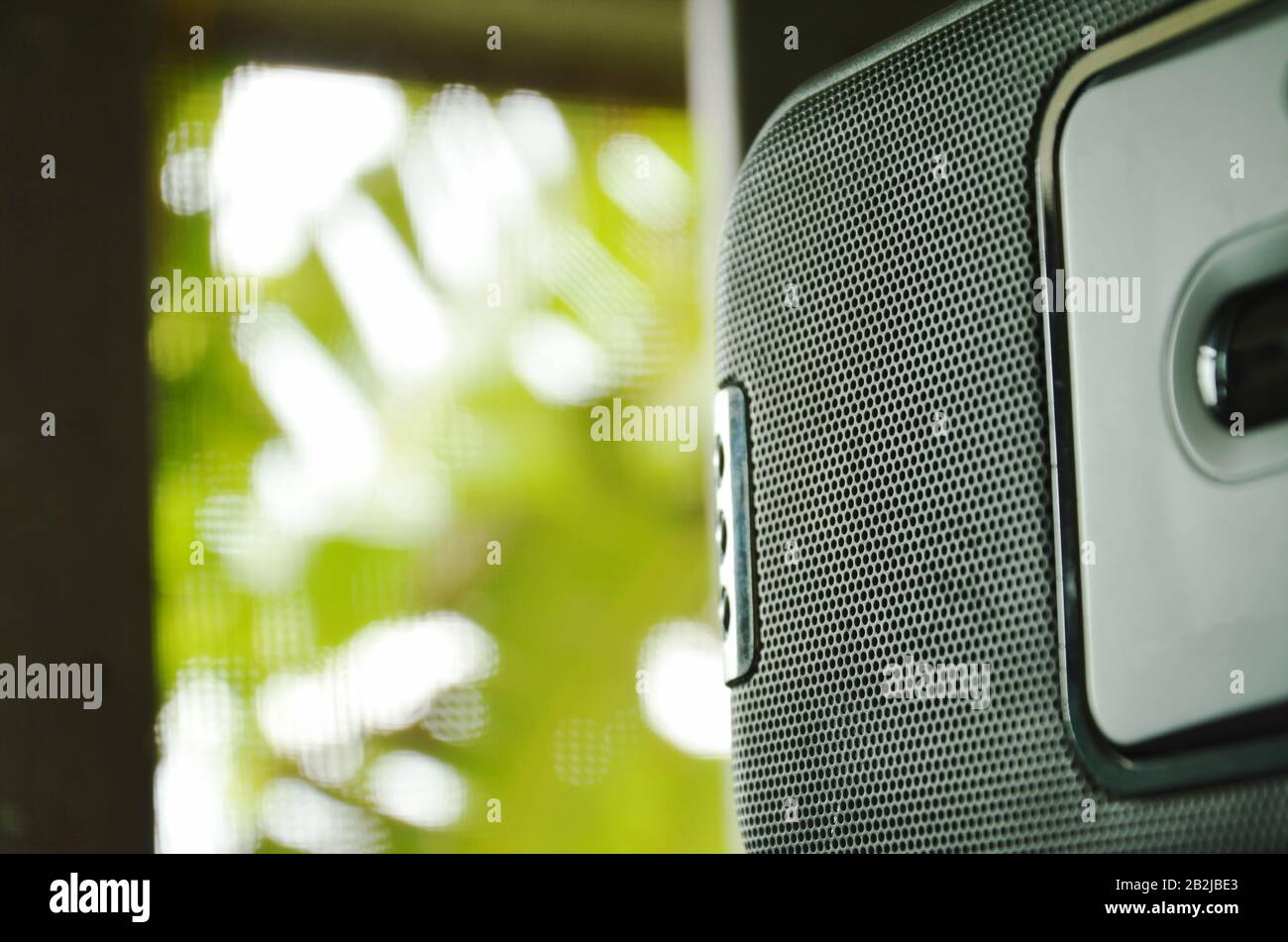 radio cassette tape recorder near window in house Stock Photo Alamy