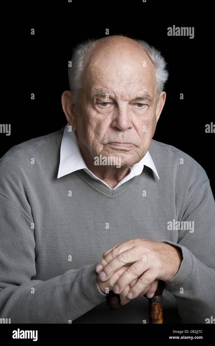 Studio portrait pensive plus hi-res stock photography and images - Alamy