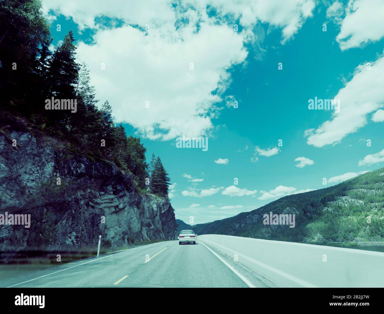Car on highway Stock Photo Alamy
