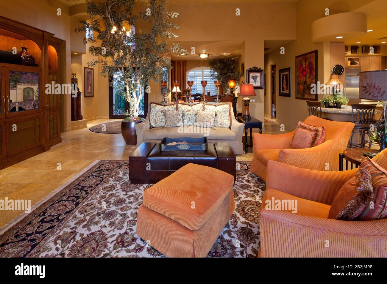 Living room interior of manor house Stock Photo - Alamy