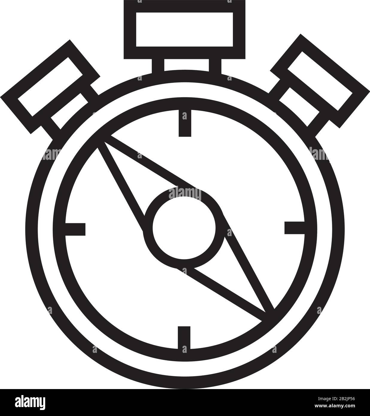 time chronometer line style icon Stock Vector Image & Art - Alamy