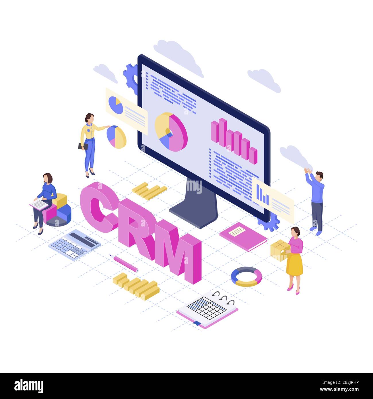 Crm vector hi-res stock photography and images - Alamy