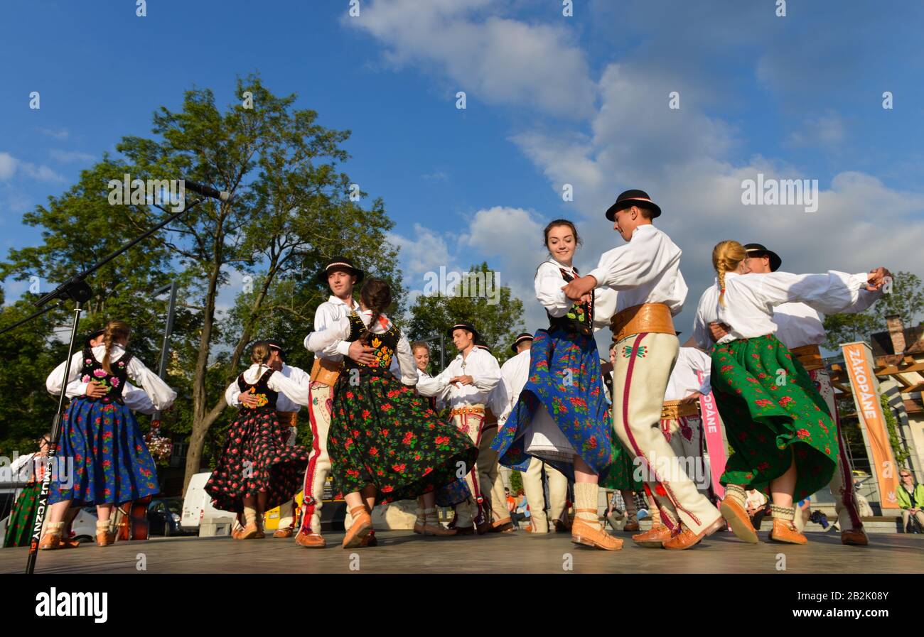 Festival der Bergfolklore, Zakopane, Polen Stock Photo