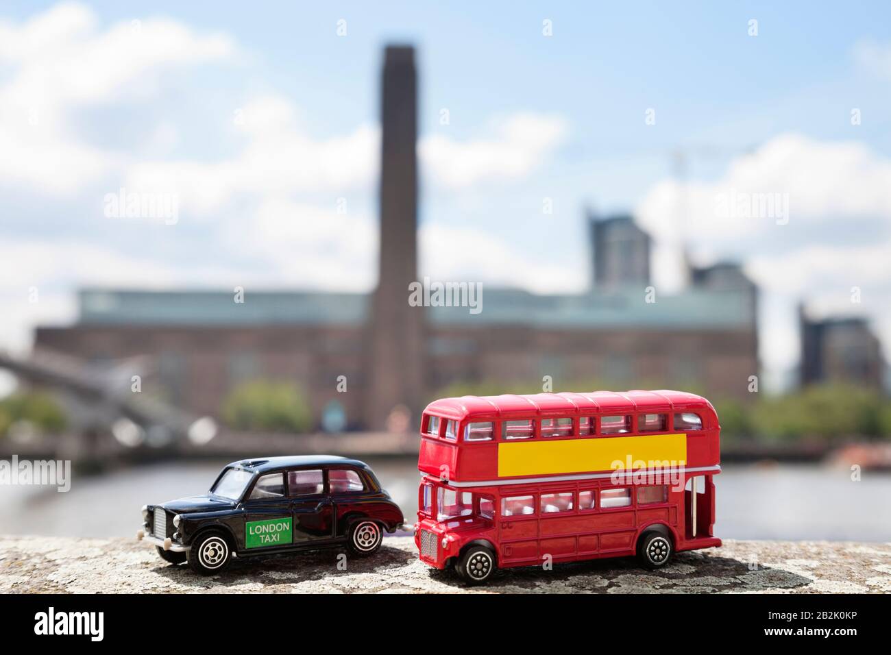 Figurines of London public transports Stock Photo