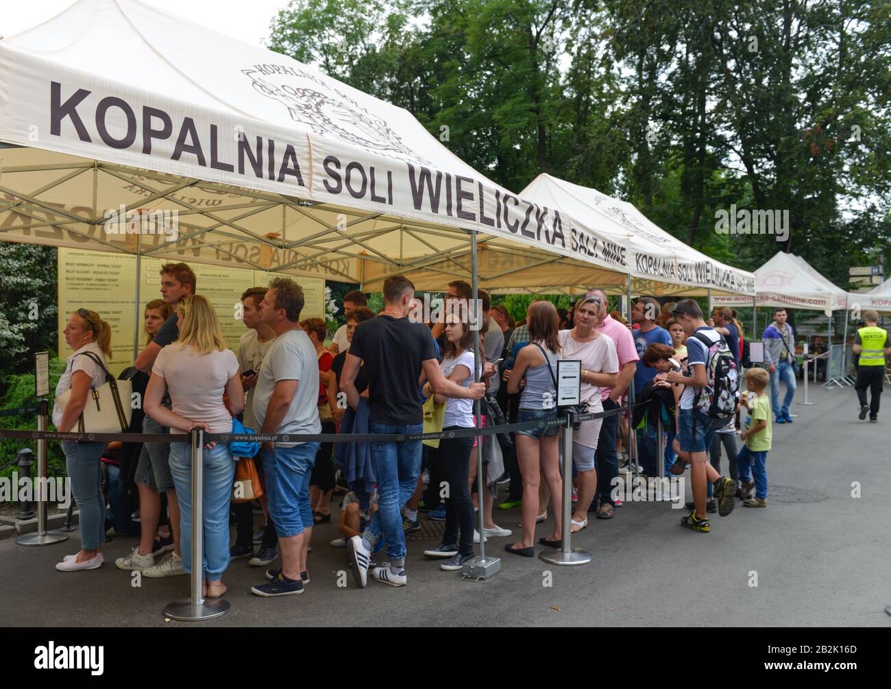 Besucher, Schlange, Salzmine, Wieliczka, Polen Stock Photo