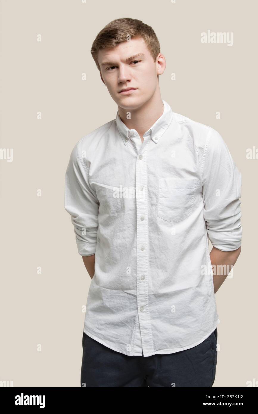 One young man back looking down hi-res stock photography and images - Alamy