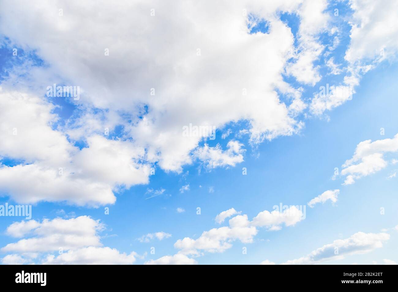 Incredible blue sky with beautiful white clouds. Clouds floating on ...