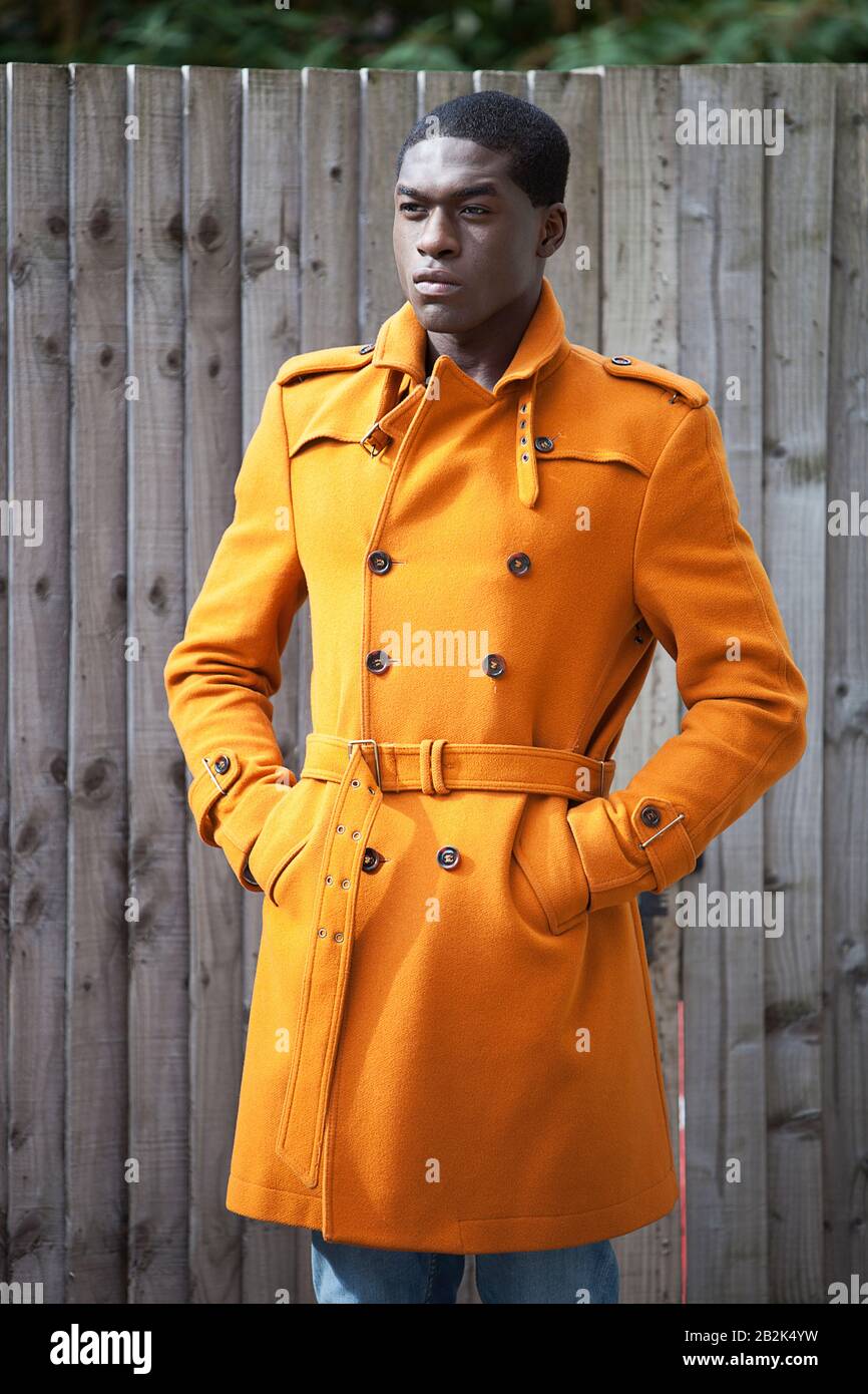 trench coat orange