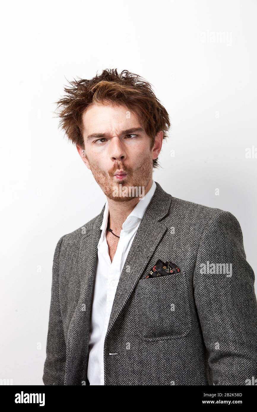 Man eyes crossed funny face hi-res stock photography and images - Alamy