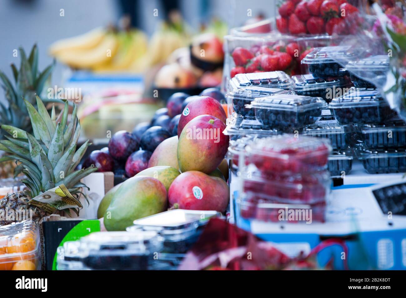 Close-up of fruits for sale Stock Photo
