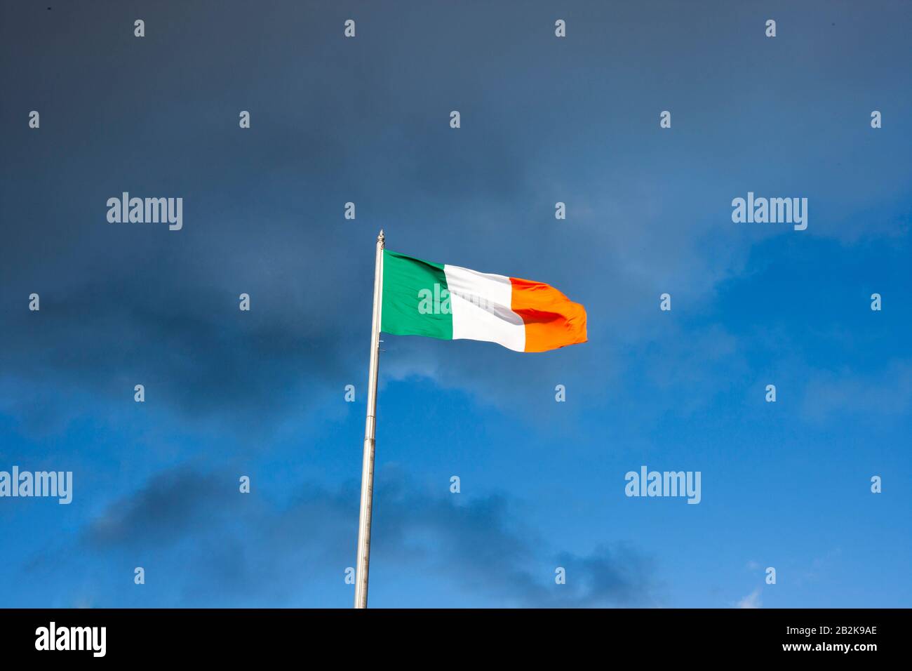 Irish flag in Dublin Stock Photo Alamy