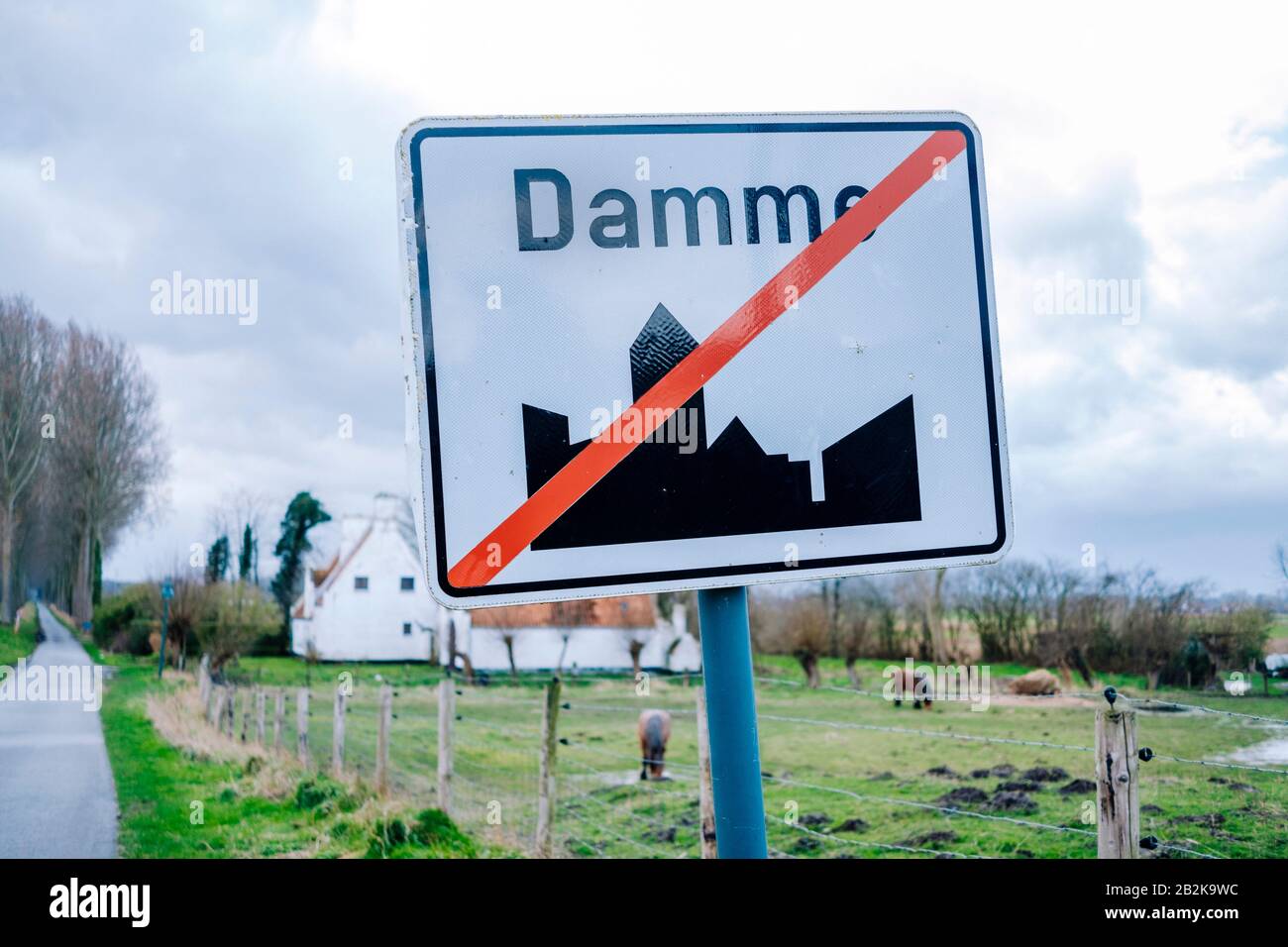 The city of Damme, Belgium Stock Photo