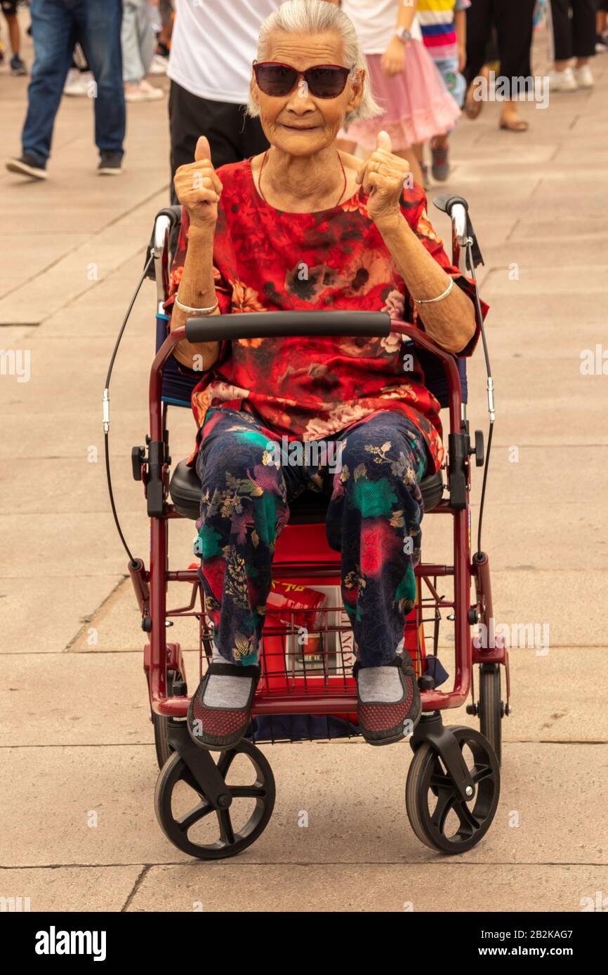 Woman wheelchair city hires stock photography and images Alamy