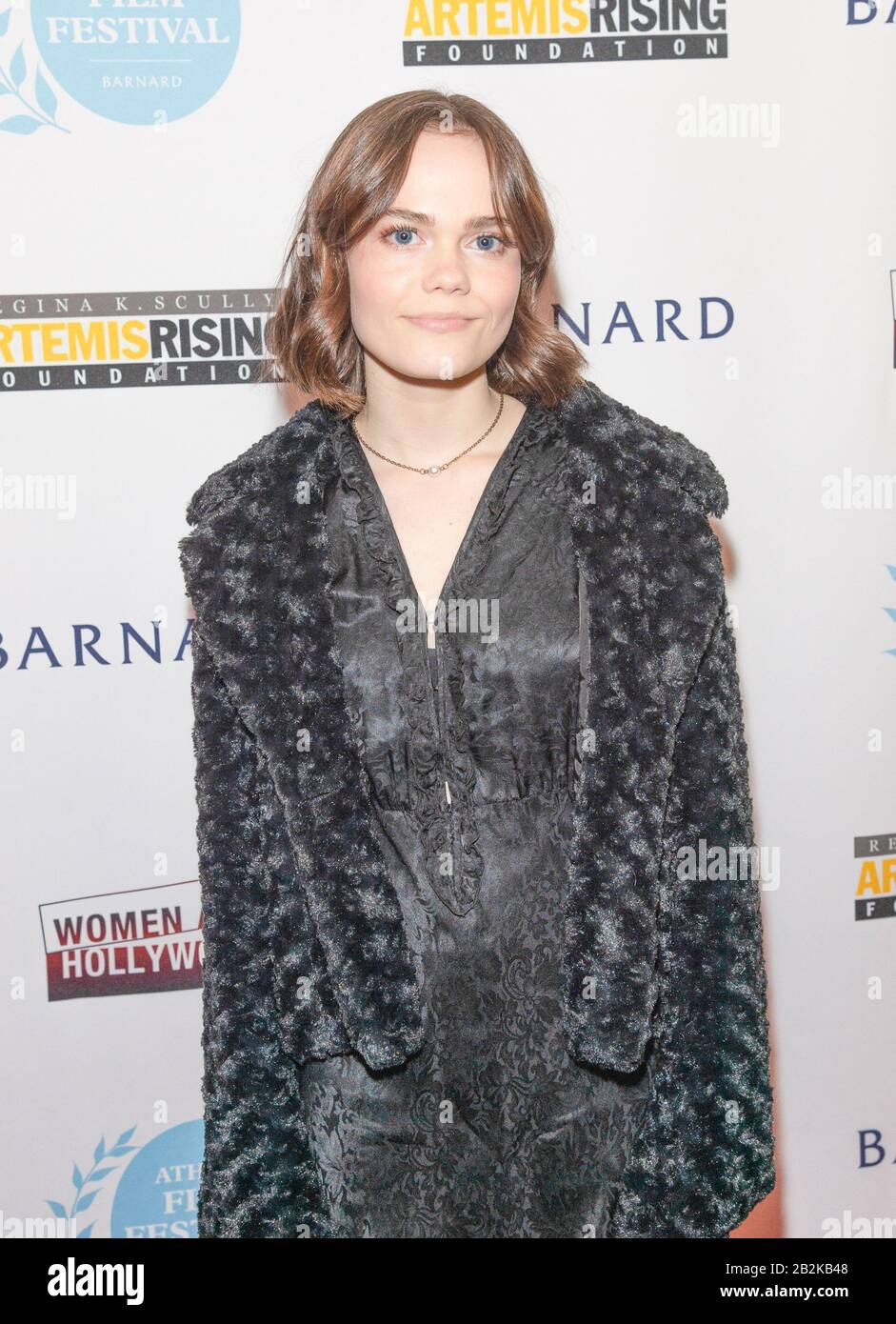 New York, NY February 29, 2020: Oona Laurence attends the Premiere of