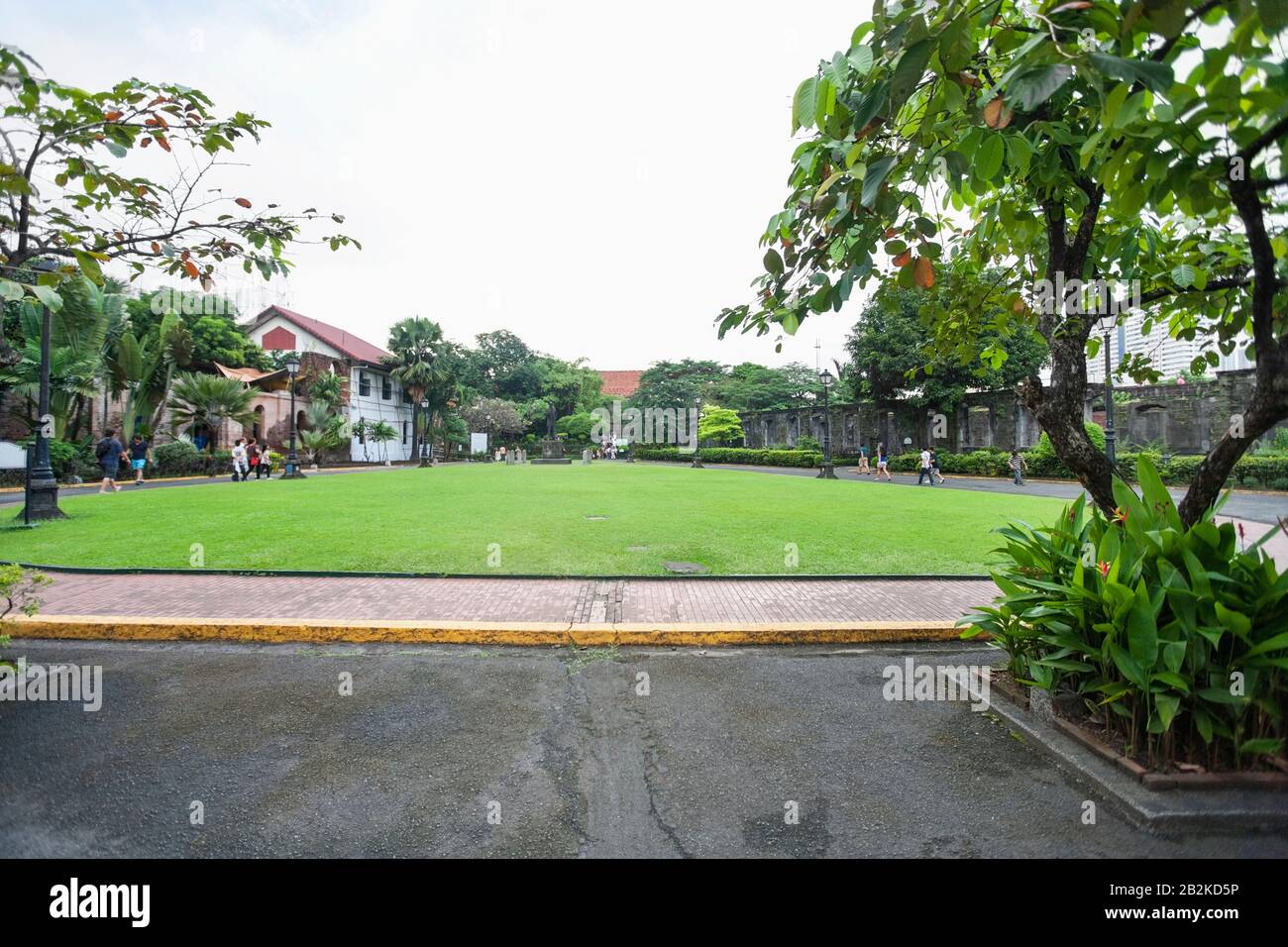 Public square at Fort Santiago; Intramuros; Manila; Philippines Stock Photo