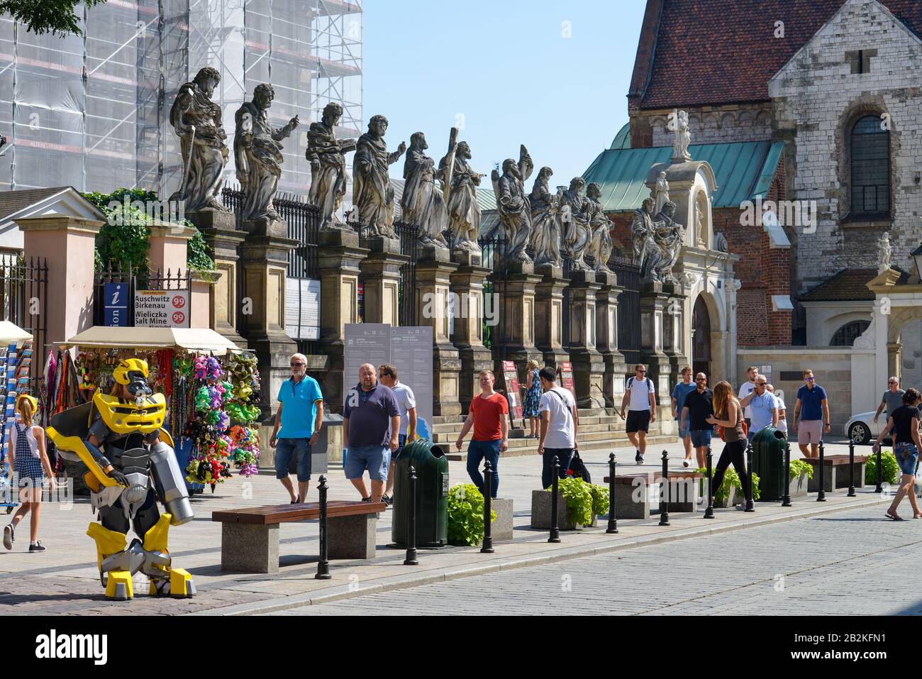 Steinfiguren, Andreaskirche, Grodzka, Krakau, Polen Stock Photo - Alamy