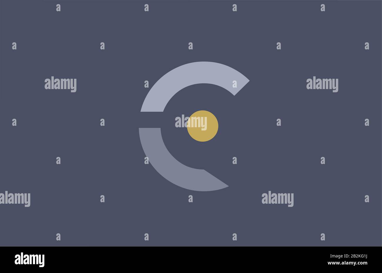 C Letter Logo Yellow Blue Alphabet Icon Design For Company And Business Suitable For A Trendy Or Stylish Logotype Stock Vector Image Art Alamy