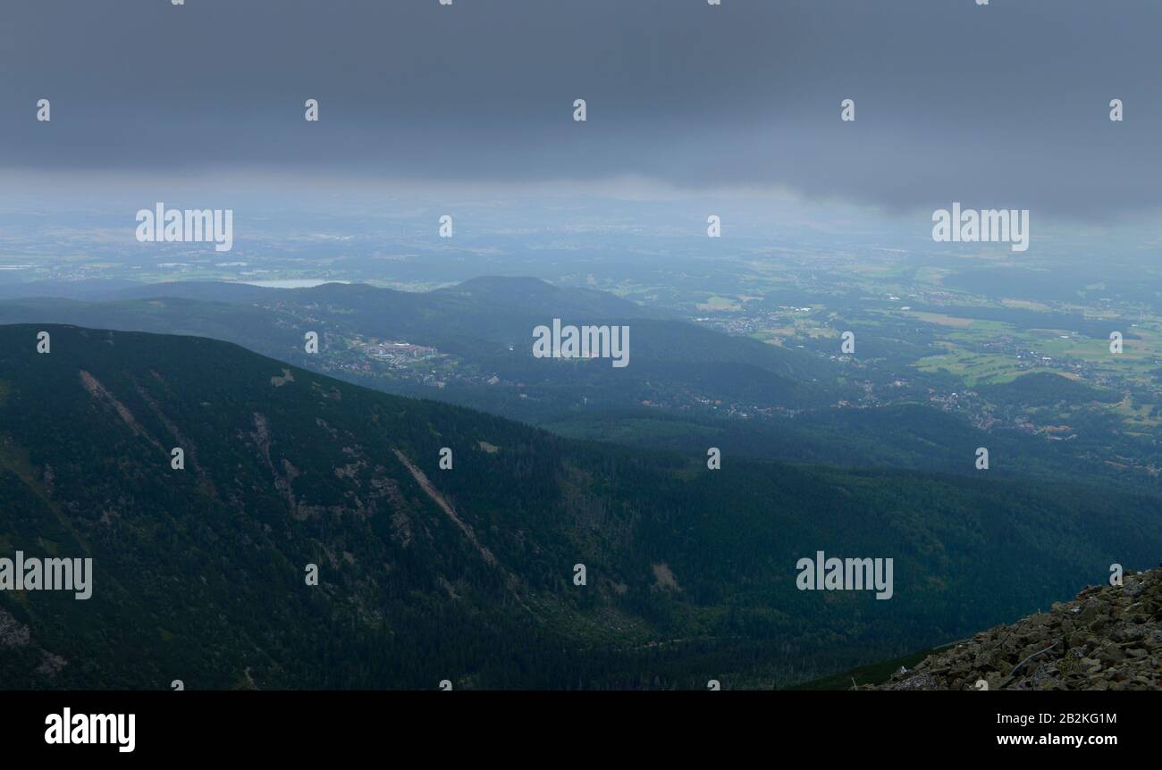 Polnisches Riesengebirge bei Piechowice, Polen Stock Photo
