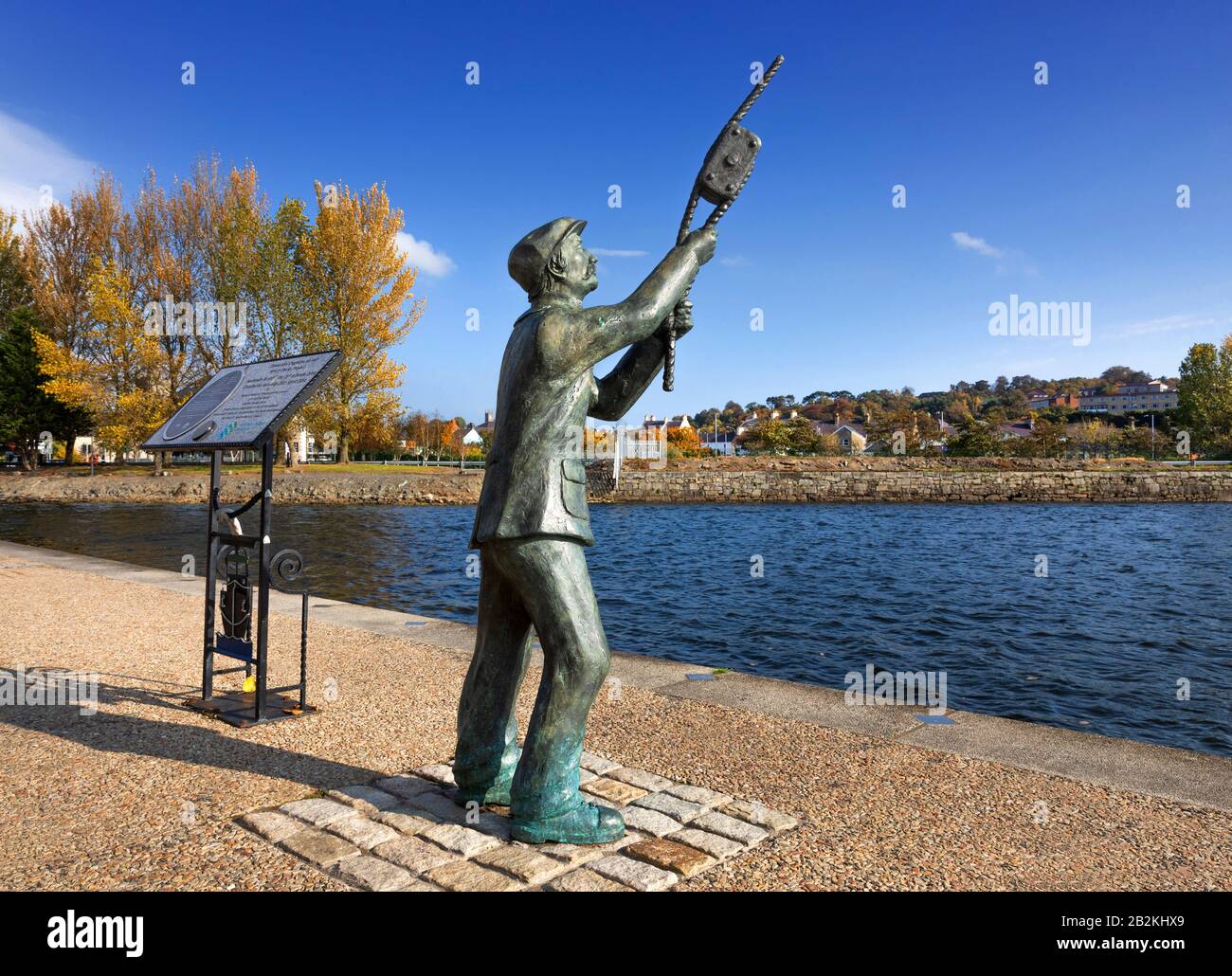 'Newry Docker' by Tony Stallard at Newry Quays Stock Photo