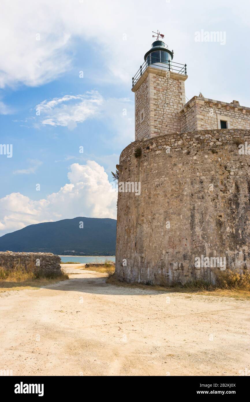 The Venetian Castle of Agia Mavra (Santa Maura), Lefkada island, Greece. Stock Photo