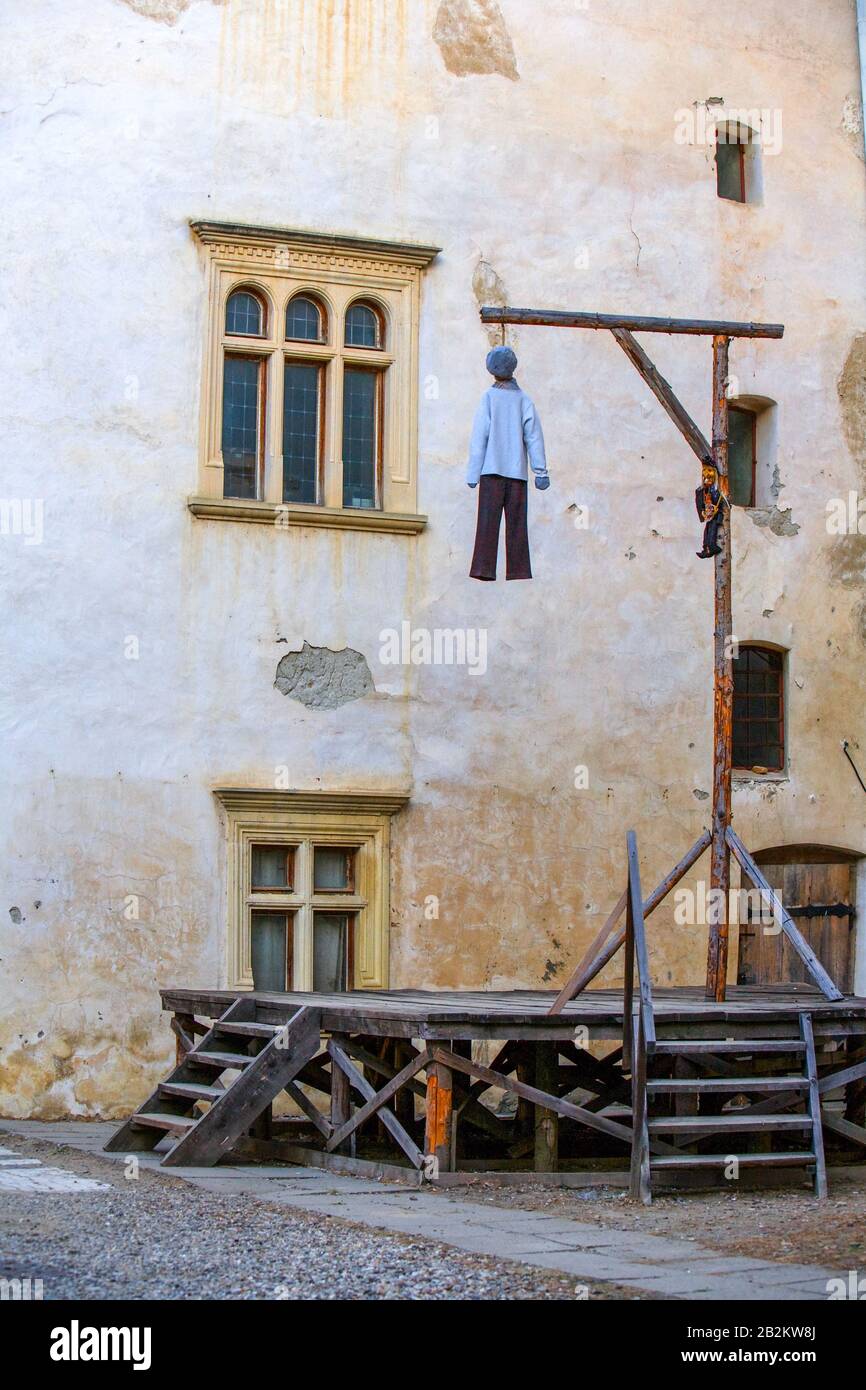 Hanging Is The Lethal Suspension Of A Person By A Ligature Scientifically The Person Dies By Strangulation Stock Photo