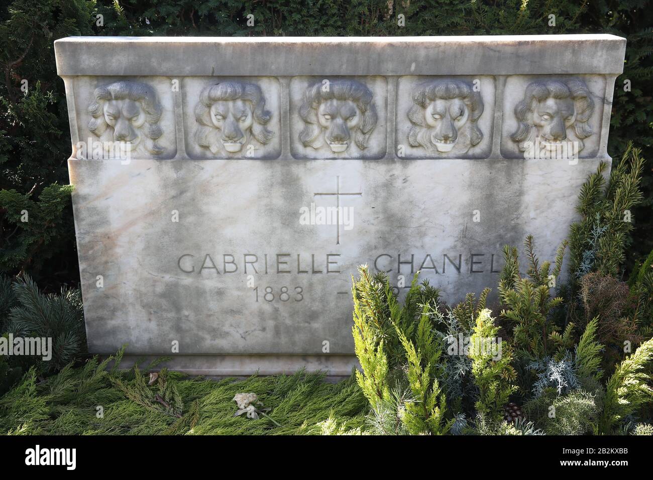 LAUSANNE, SWITZERLAND - MARCH 3, 2020: The grave of French fashion designer  Gabrielle Bonheur "Coco" Chanel at the Bois-de-Vaux Cemetery. Valery  Sharifulin/TASS Stock Photo - Alamy