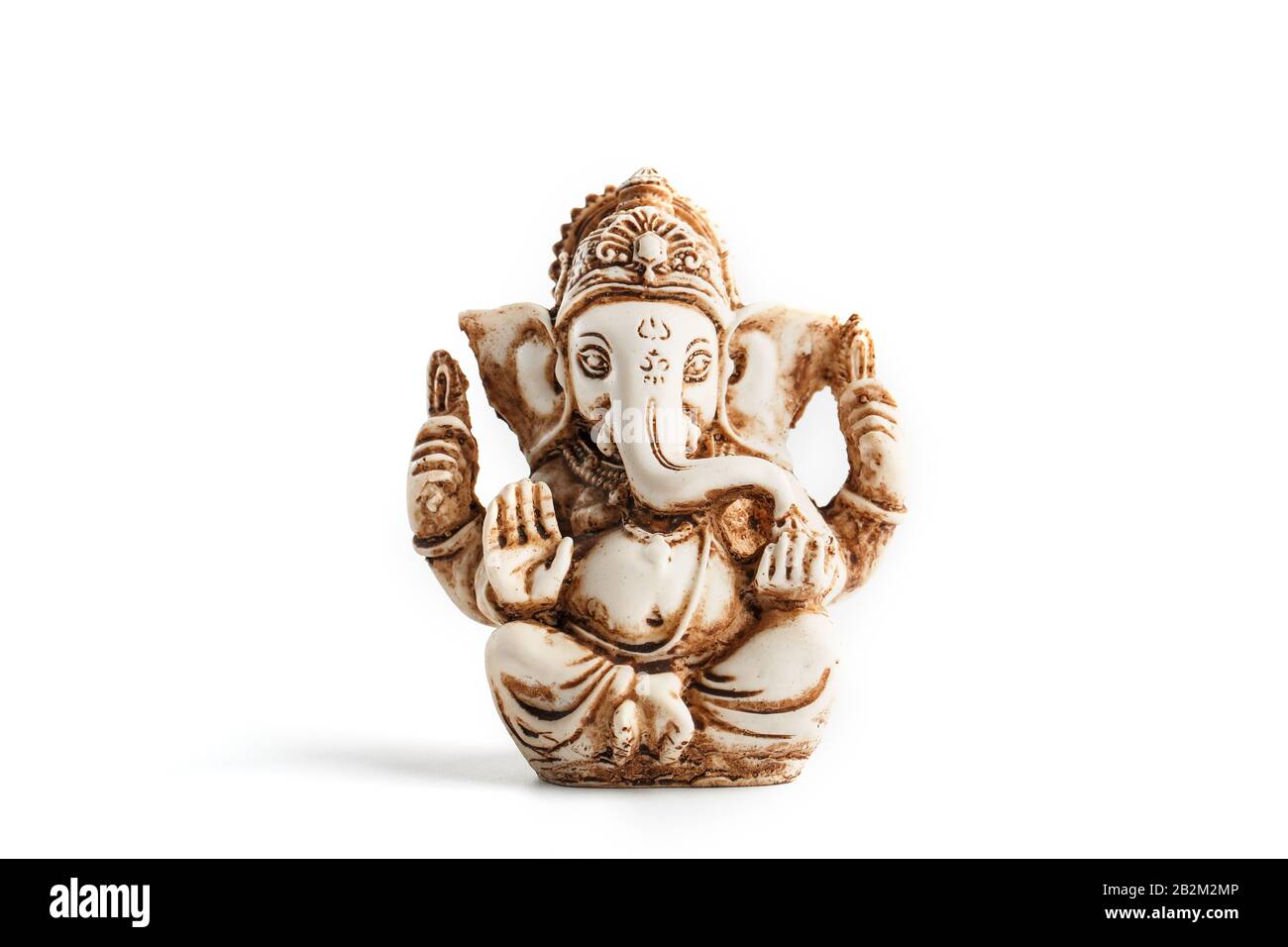 Hindu god Ganesh on a black background. Statue with incense smoke aromo  sticks. Copy space Stock Photo - Alamy
