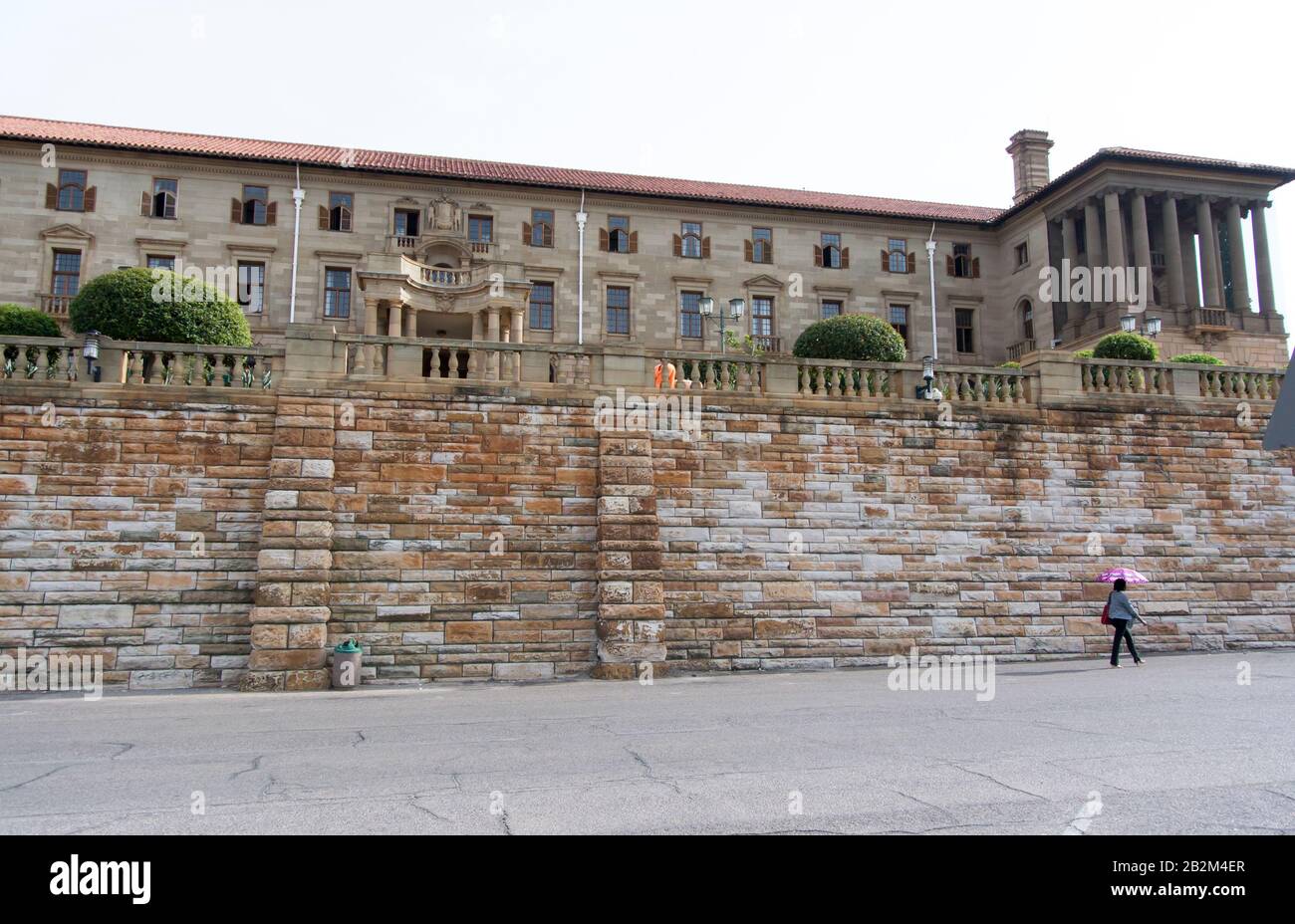 Pretoria, South Africa - 05 Feb 2019: Union Buildings, Pretoria, South Africa, lady working Stock Photo