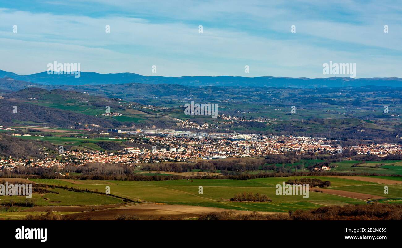 Issoire city. Puy de Dome. Auvergne-Rhone-Alpes. France Stock Photo