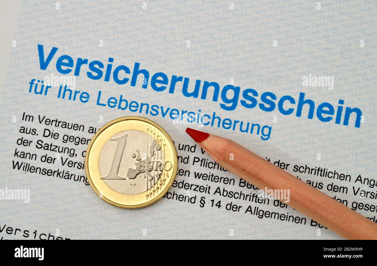Lebensversicherung hi-res stock photography and images - Alamy