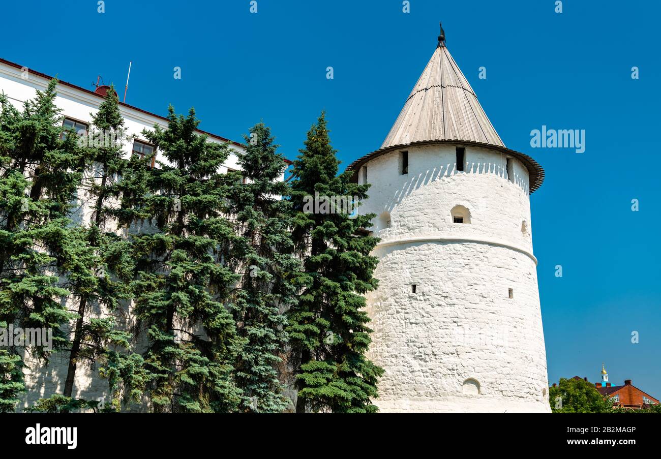 Fortifications of Kazan Kremlin in Russia Stock Photo