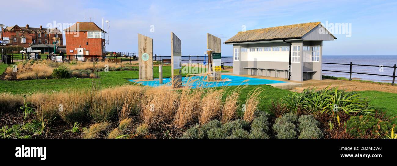 View over the Maritime Museum, Mundesley village, North Norfolk, England, UK Stock Photo