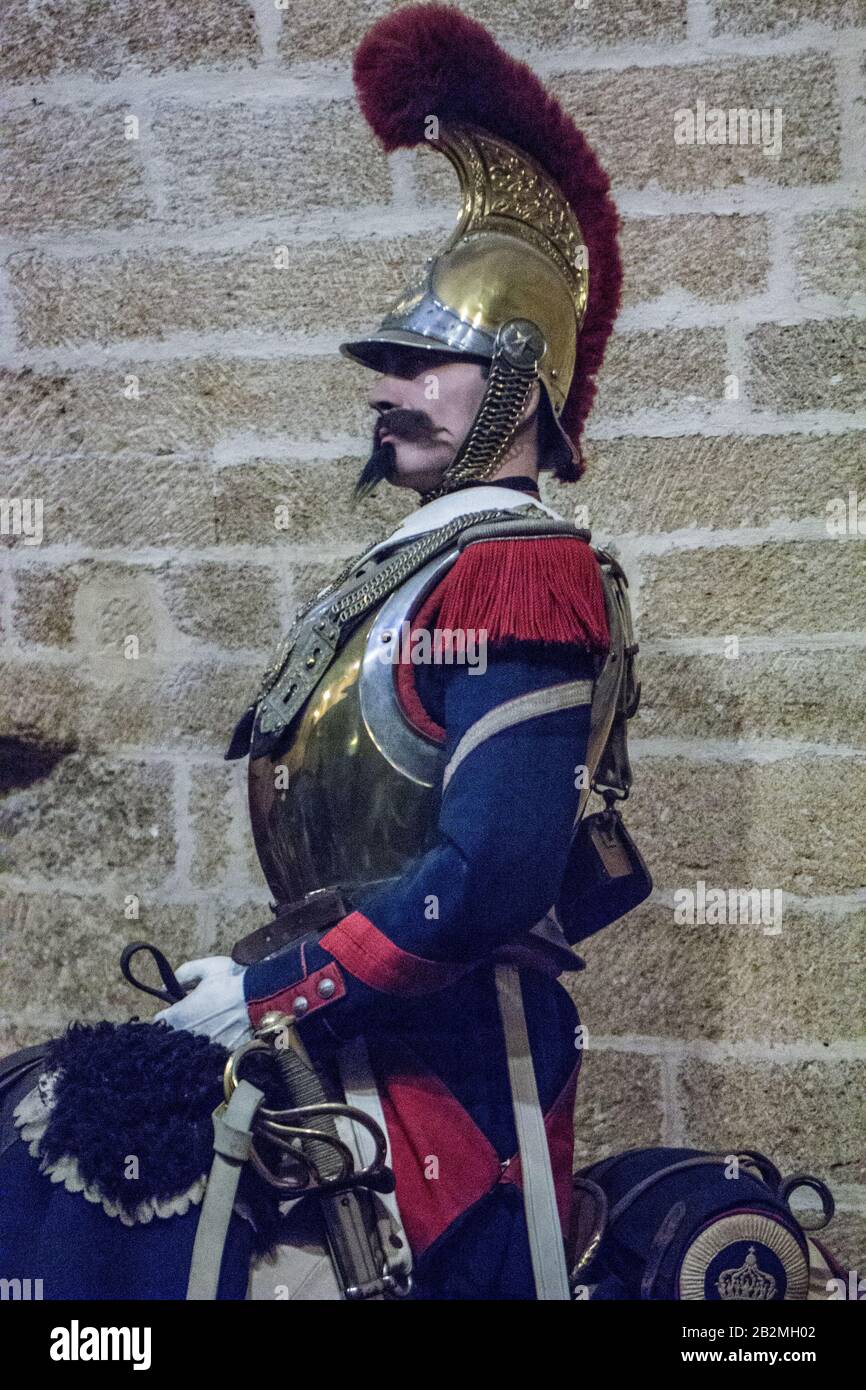 Musée de l'Emperi,Salon-de-Provence , Carbinier de la Garde Impériale,grande tenue Stock Photo