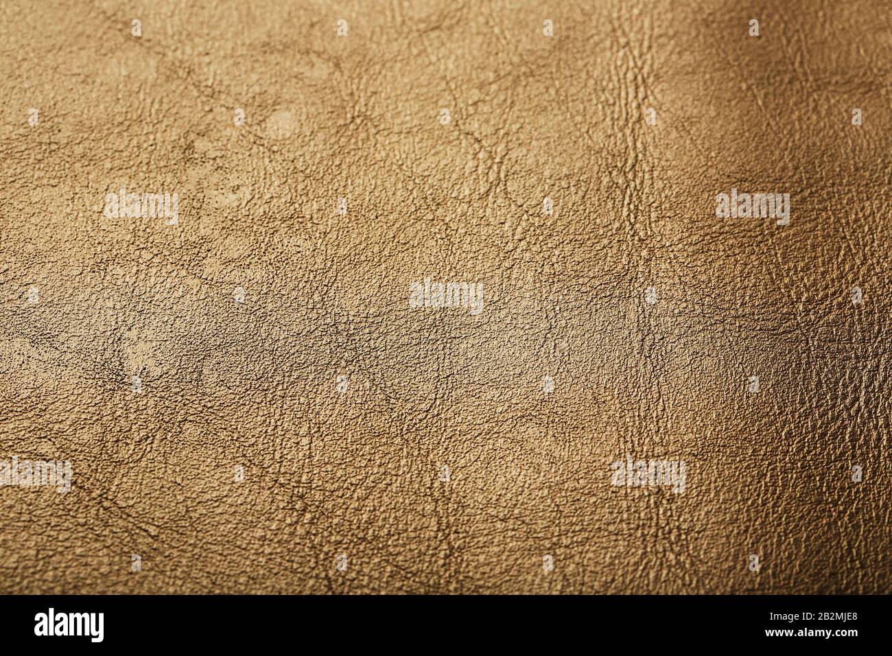 Leather texture beige as an abstract background, beautiful pattern texture Full screen, top view Stock Photo