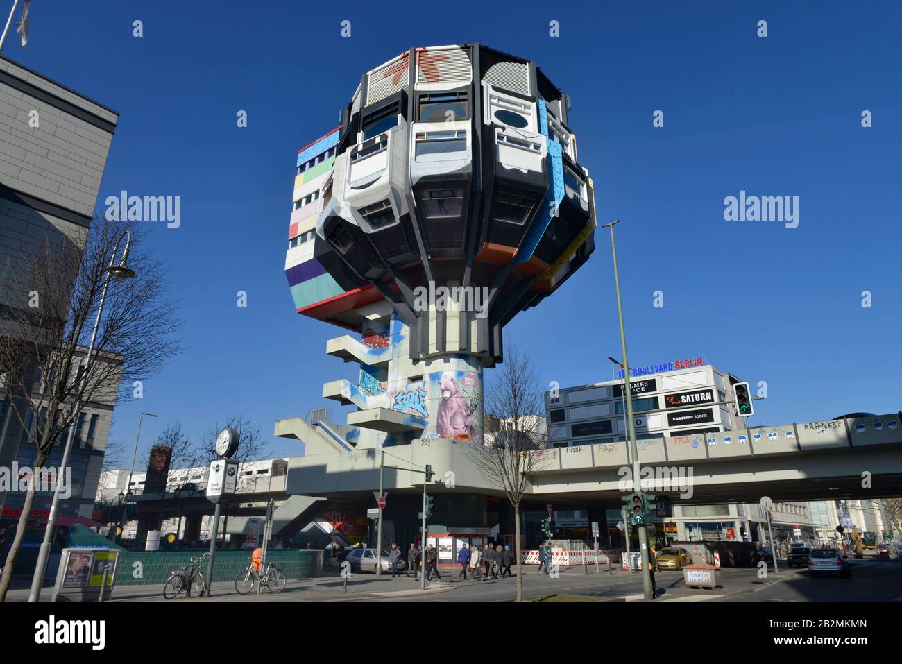 Bierpinsel, Schlossstrasse, Steglitz, Berlin, Deutschland Stock Photo