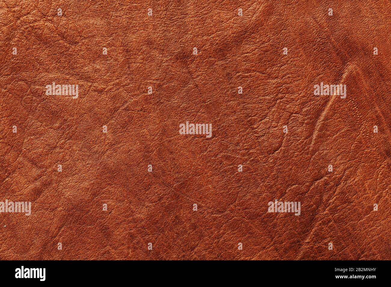 Brown Textured Leather Closeup. Full frame, close up. Macro Stock Photo