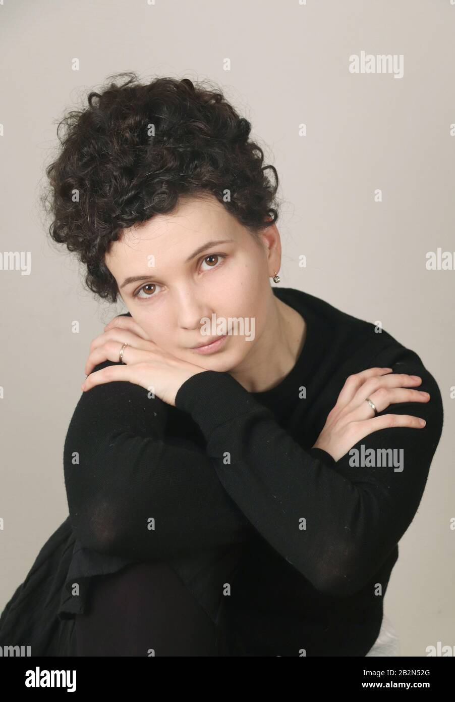 Russian actress Maria Smolnikova,Актриса Мария Смольникова Stock Photo ...