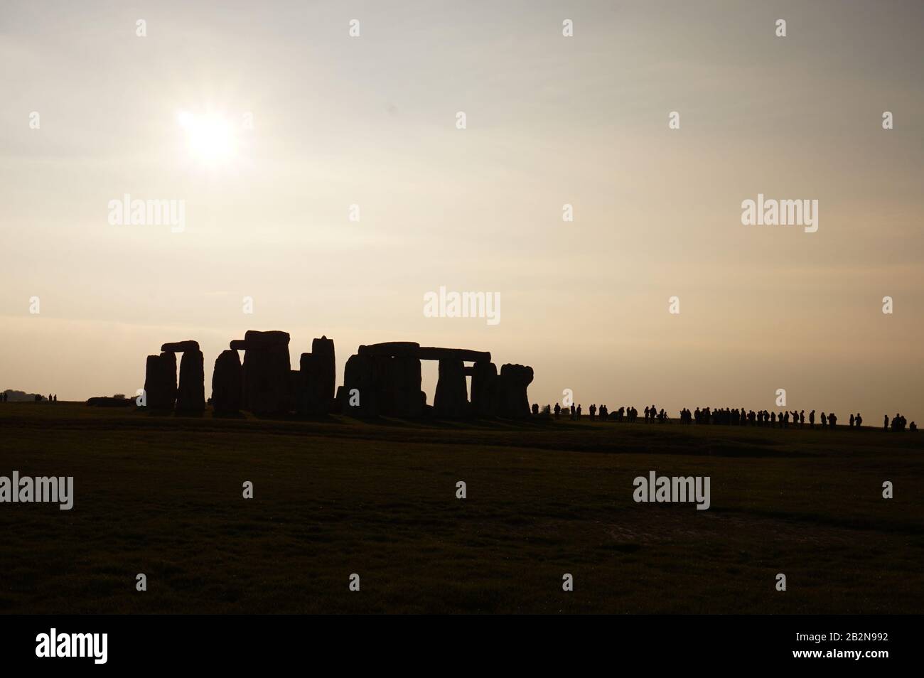 Stonehenge Silhouette Landscape Stock Photo - Alamy