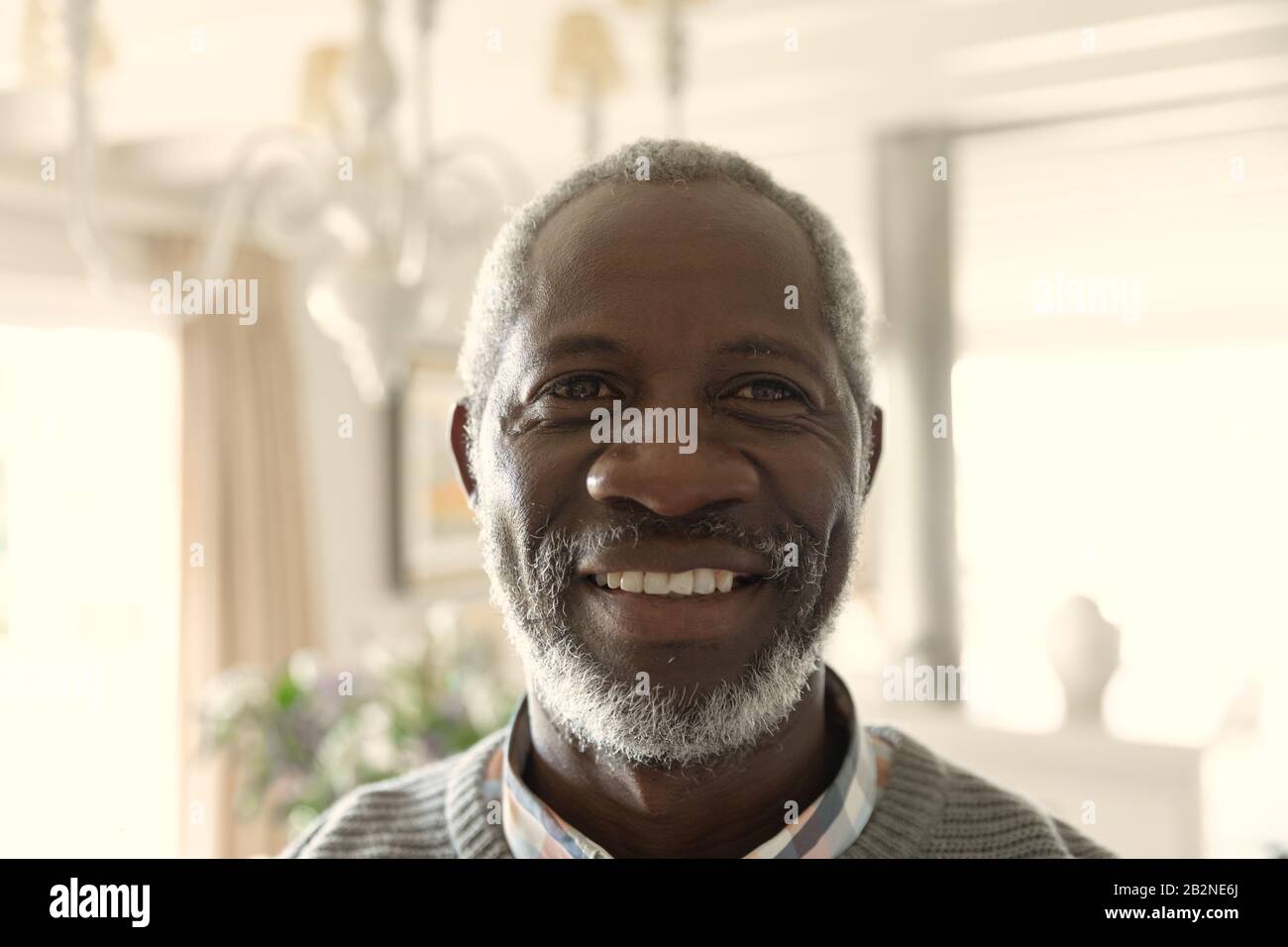 Man spending time at home Stock Photo