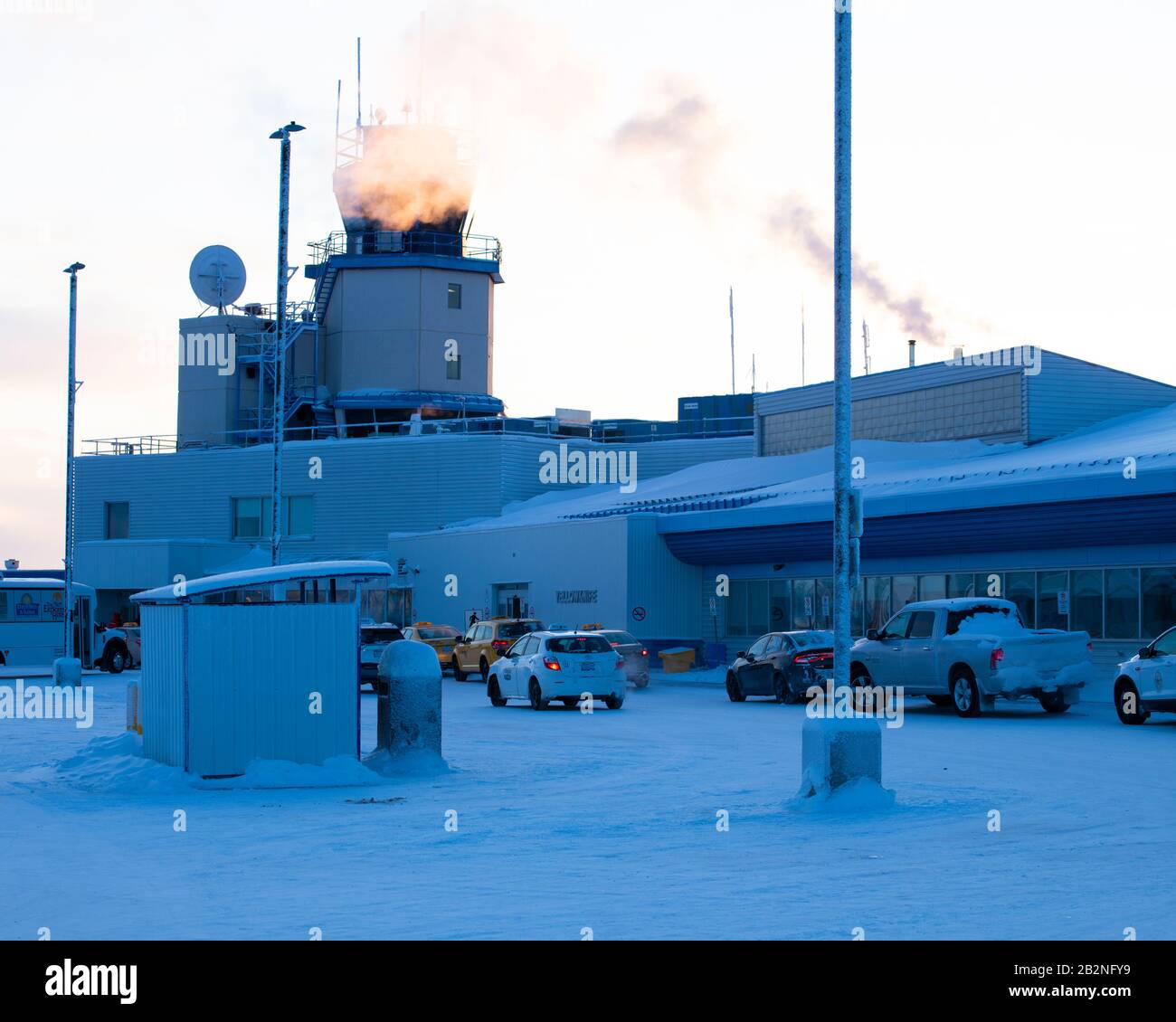 Yellowknife Airport, Northwest Territories, Canada Stock Photo