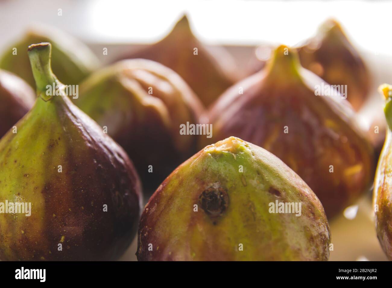 Delicious fresh figs ready to eat Stock Photo