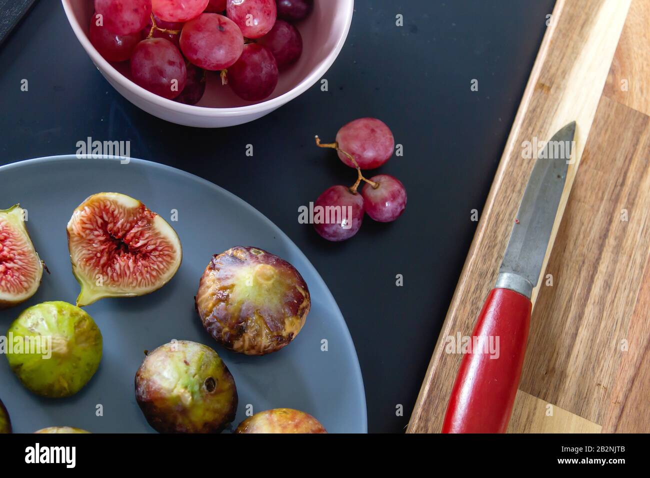 Delicious fresh figs ready to eat Stock Photo