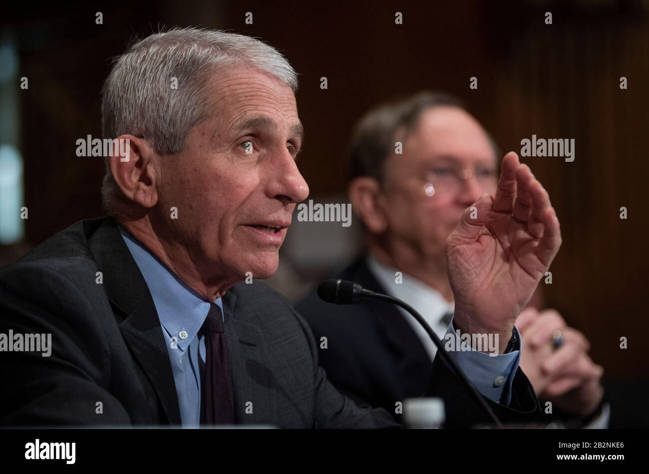 Washington, USA. 03rd Mar, 2020. Mar 3, 2020; Washington, DC, USA; Dr. Anthony Fauci, director, National Institute Of Allergy And Infectious Diseases, National Institutes of Health at the U.S. Senate Committee on Health, Education, Labor and Pensions hearing on how the U.S. Is Responding to COVID-19, the Novel Coronavirus on March 3, 2020 in Washington, DC. Mandatory Credit: Jack Gruber-USA TODAY /Sipa USA Credit: Sipa USA/Alamy Live News Stock Photo