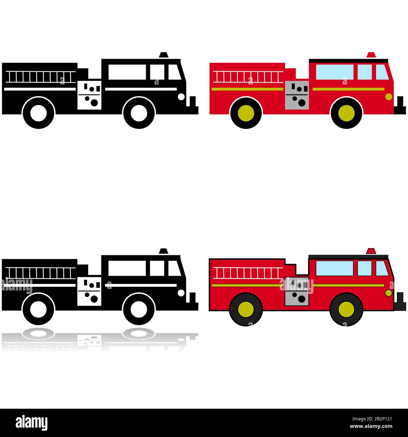 Free Free 308 Silhouette Fire Truck Svg SVG PNG EPS DXF File