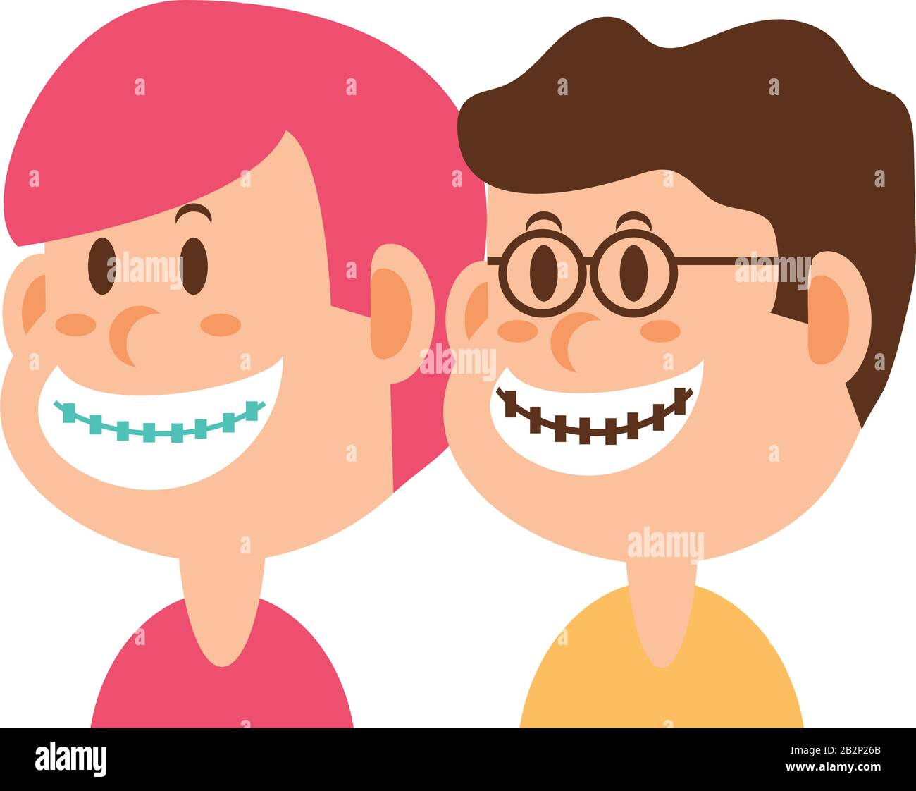 boys smiling on white background vector illustration design Stock ...