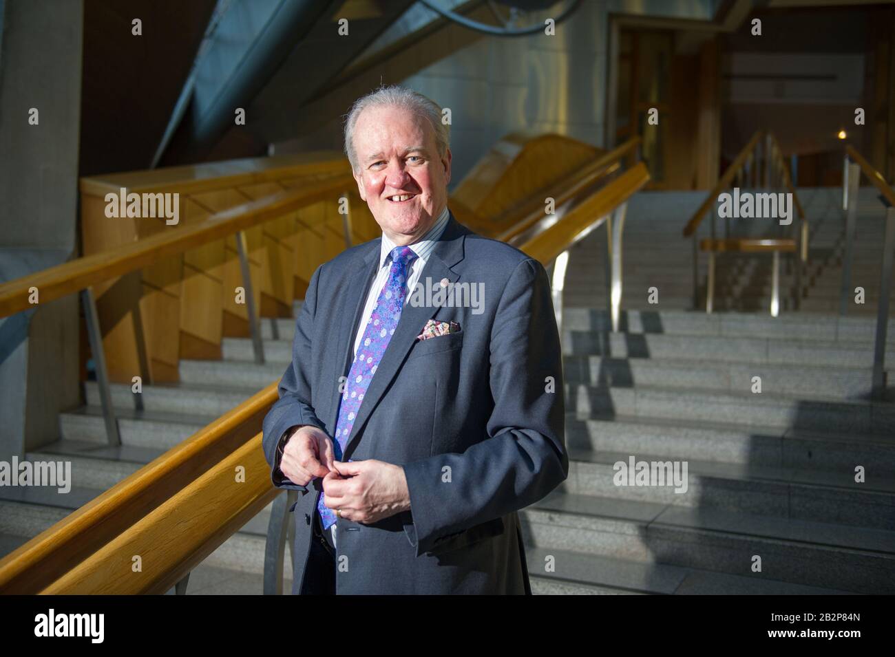 Edinburgh, UK. 3rd Mar, 2020. Pictured: Stewart Stevenson MSP - Scottish National. Party MSP for Banff and Buchan from 2001 to 2011, and after boundary changes he has been the MSP for Banffshire & Buchan Coast since 2011. He announced this week that he will be stepping down in next years Holyrood 2021 elections. Credit: Colin Fisher/Alamy Live News Stock Photo