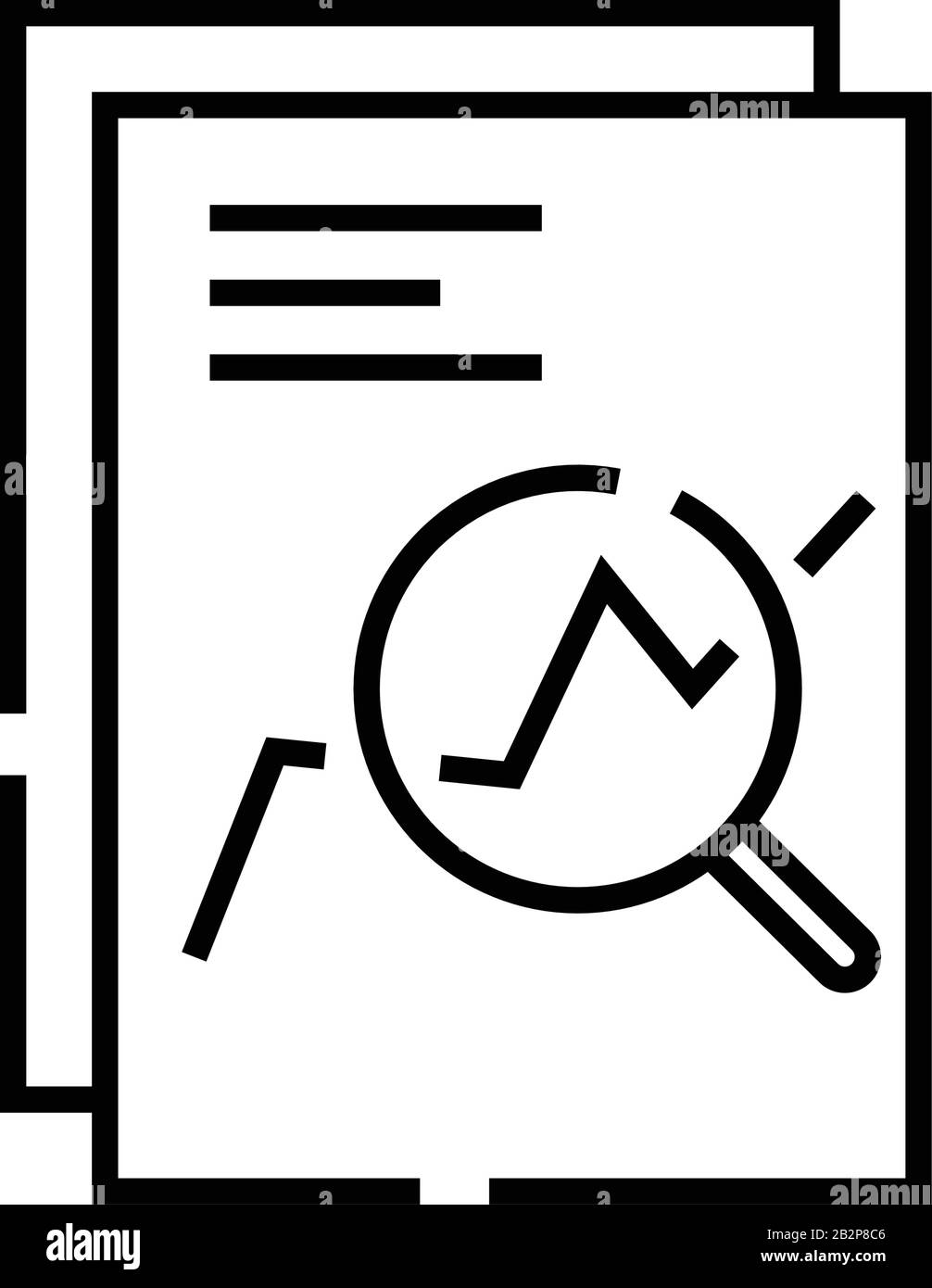 Swap chart line icon, concept sign, outline vector illustration, linear ...