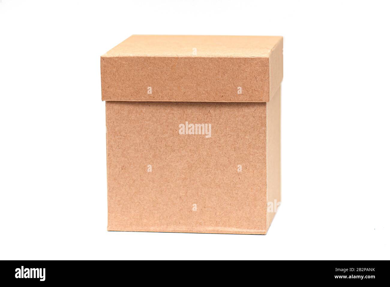 Cardboard box isolated on white background Stock Photo