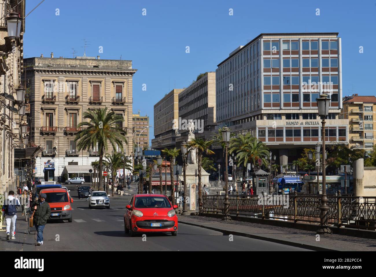 Piazza Stesicoro, Catania, Sizilien, Italien Stock Photo