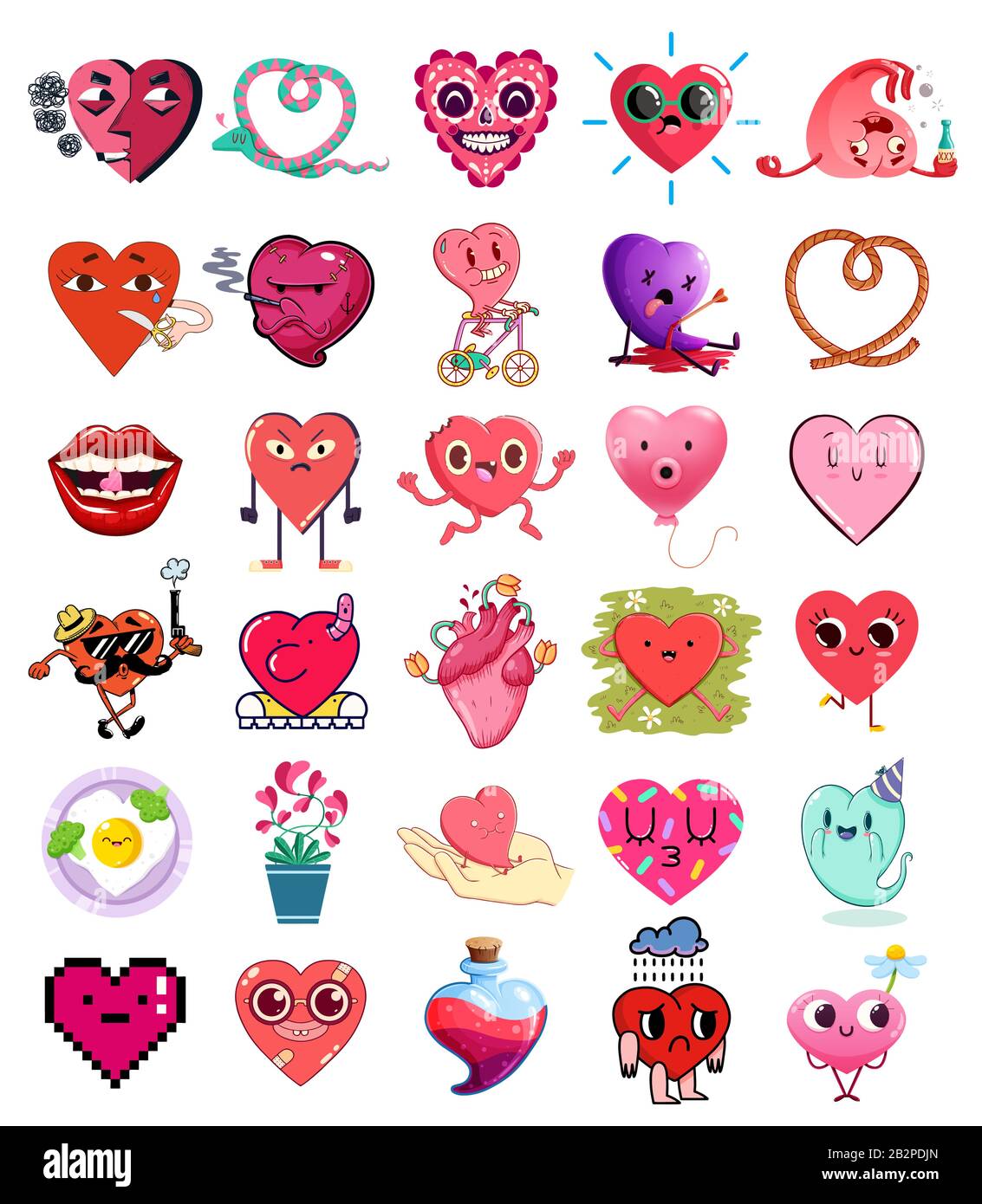 Love heart sticker fun hires stock photography and images Alamy